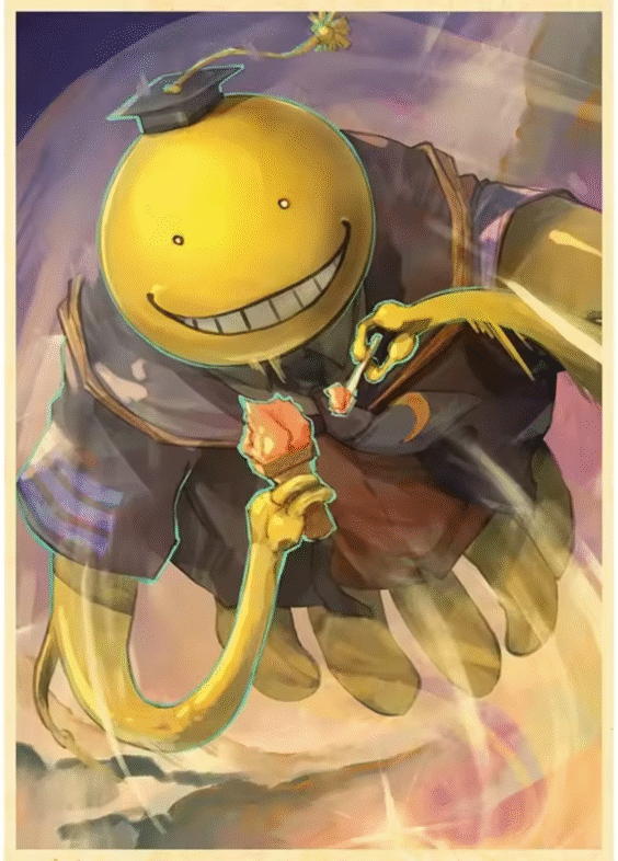 Anime Assassination Classroom Koro-Sensei Canvas Poster Wall Art