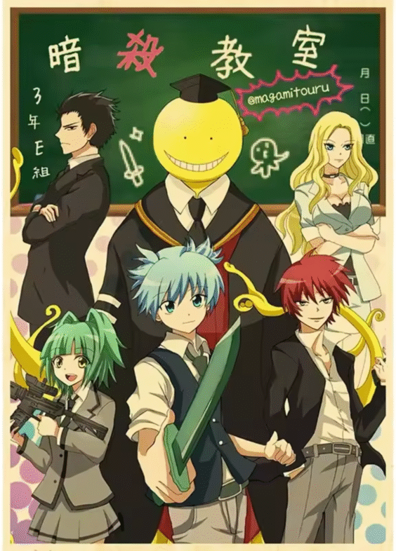 Anime Assassination Classroom Character Painting Wall Art