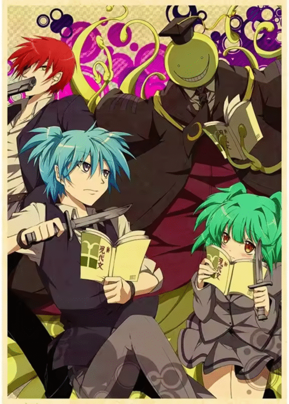Anime Assassination Classroom Character Canvas Painting Wall Art