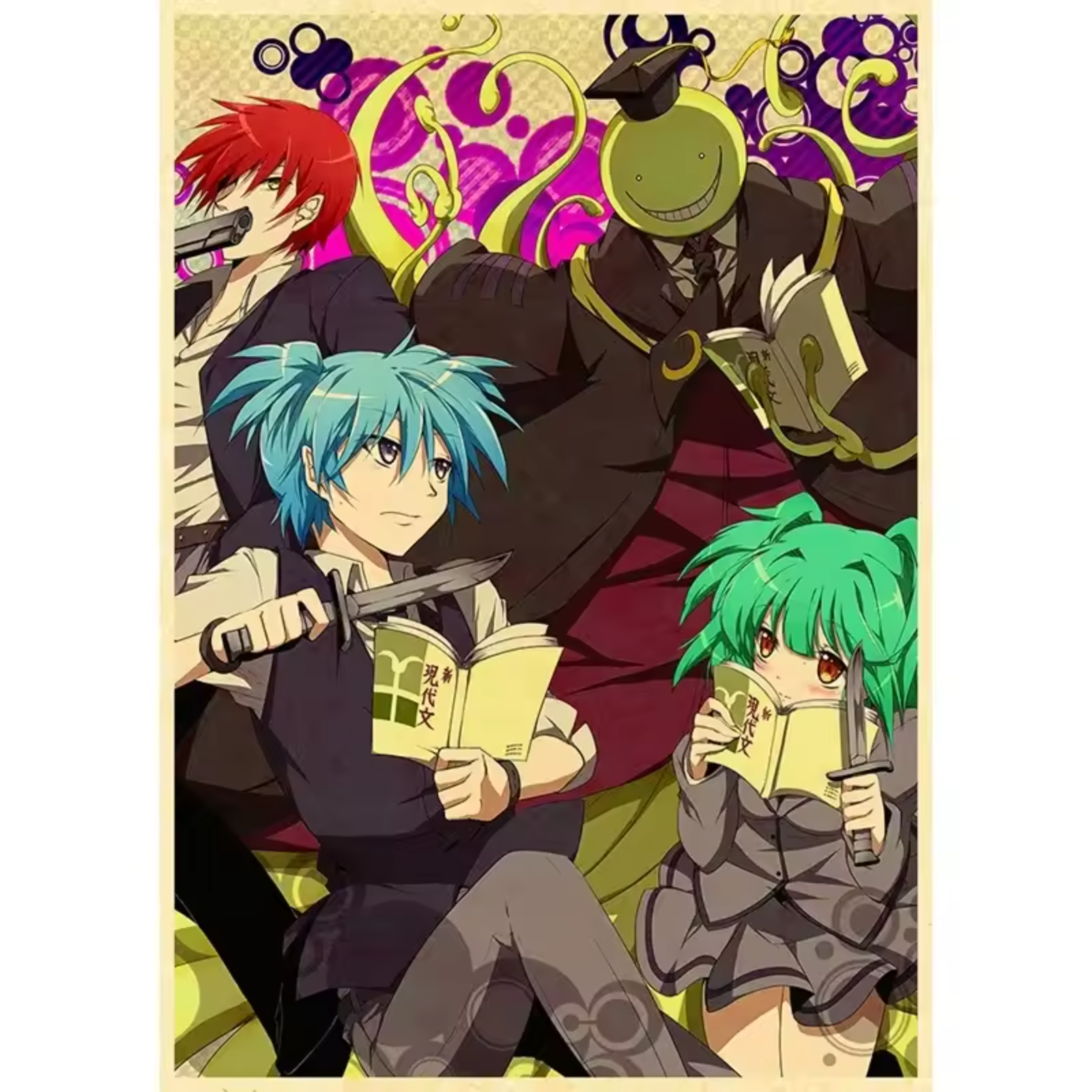Anime Assassination Classroom Character Canvas Painting Wall Art Anime Assassination Classroom Character Canvas Painting Wall Art