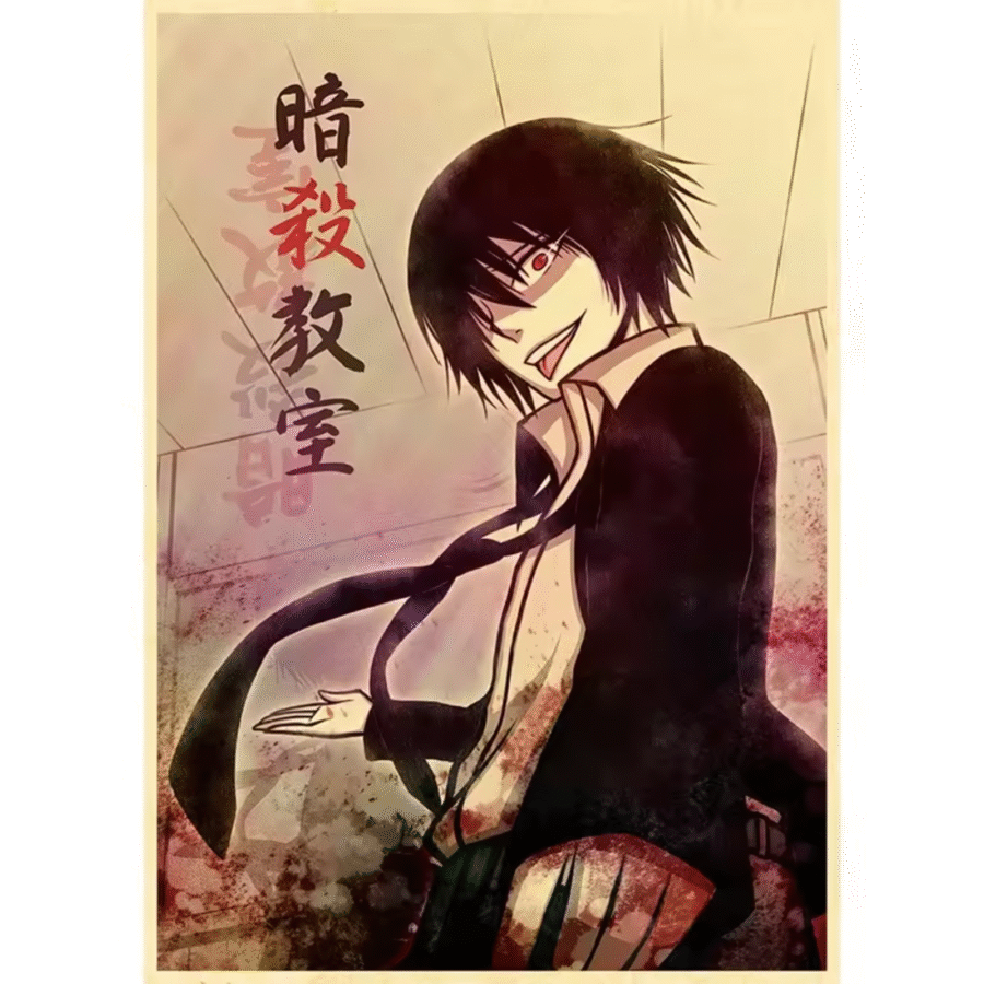 Anime Assassination Classroom Karma Akabane Poster Wall Art Anime Assassination Classroom Karma Akabane Poster Wall Art