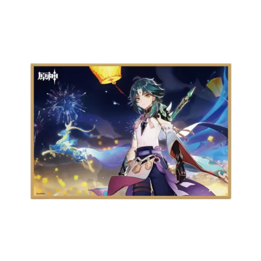Anime Genshin Impact Xiao Colored Paper Anime Genshin Impact Xiao Colored Paper
