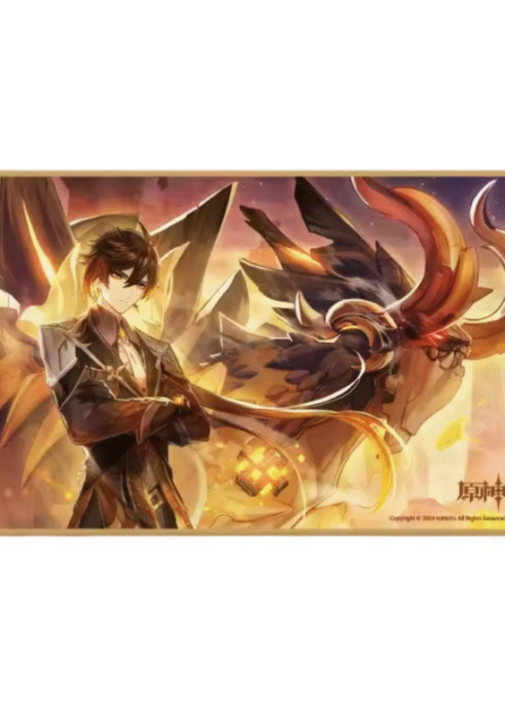 Anime Genshin Impact Zhongli Colored Paper