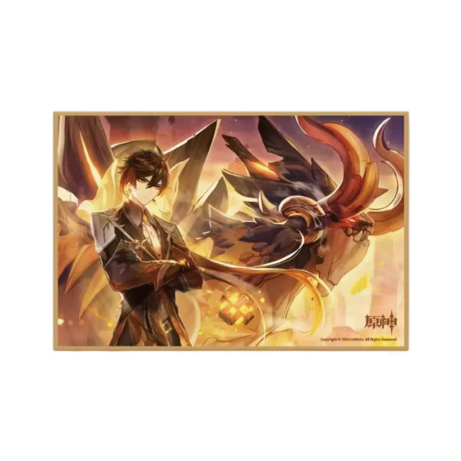 Anime Genshin Impact Zhongli Colored Paper Anime Genshin Impact Zhongli Colored Paper