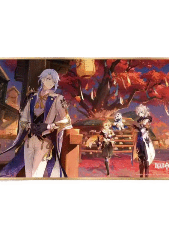 Anime Genshin Impact Hues Of The Violet Garden Colored Paper
