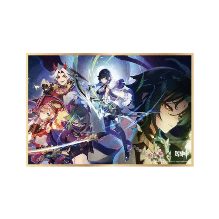 Anime Genshin Impact x HoYo Quiz Colored Paper Anime Genshin Impact x HoYo Quiz Colored Paper