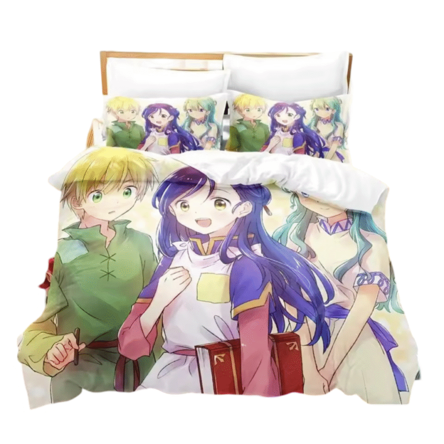 Anime Ascendance Of A Bookworm Myne With Friends Bedding Set Anime Ascendance Of A Bookworm Myne With Friends Bedding Set