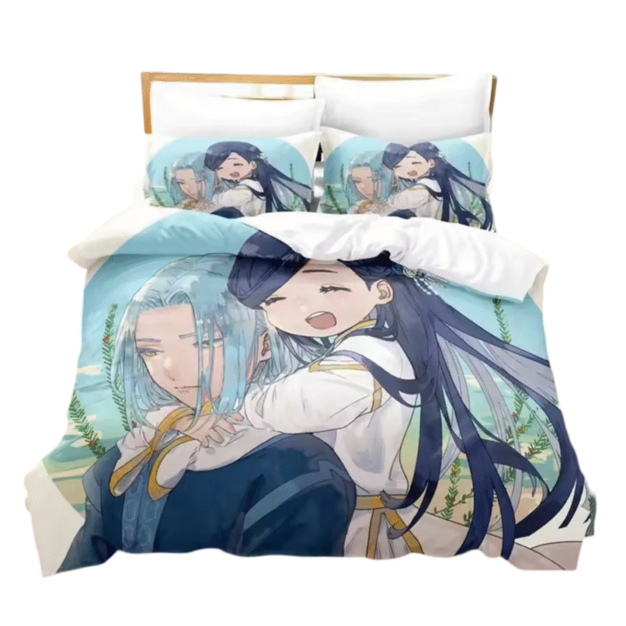 Anime Ascendance Of A Bookworm Myne And Ferdinand 3D Printed Bedding Set Anime Ascendance Of A Bookworm Myne And Ferdinand 3D Printed Bedding Set