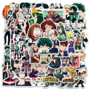 10Pcs My Hero Academia Anime Character Stickers
