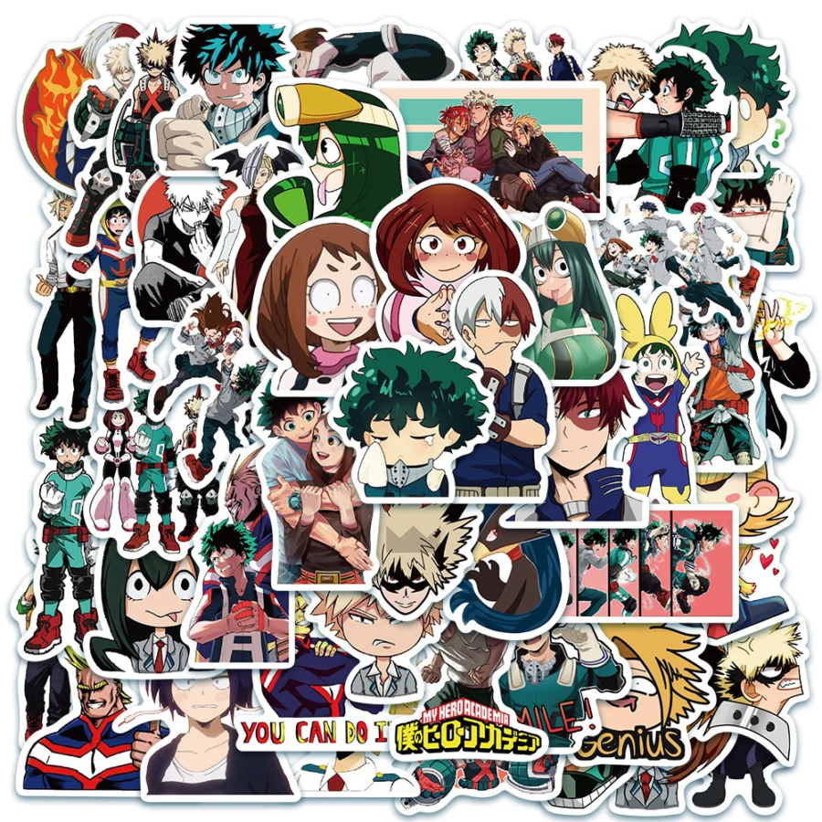 50Pcs My Hero Academia Anime Character Stickers