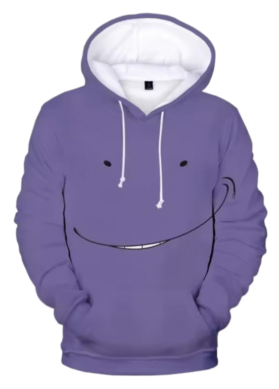 Anime Assassination Classroom Koro-Sensei Purple Hoodie