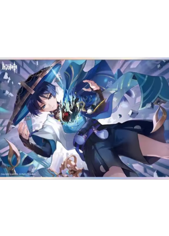 Anime Genshin Impact Scaramouche Colored Paper