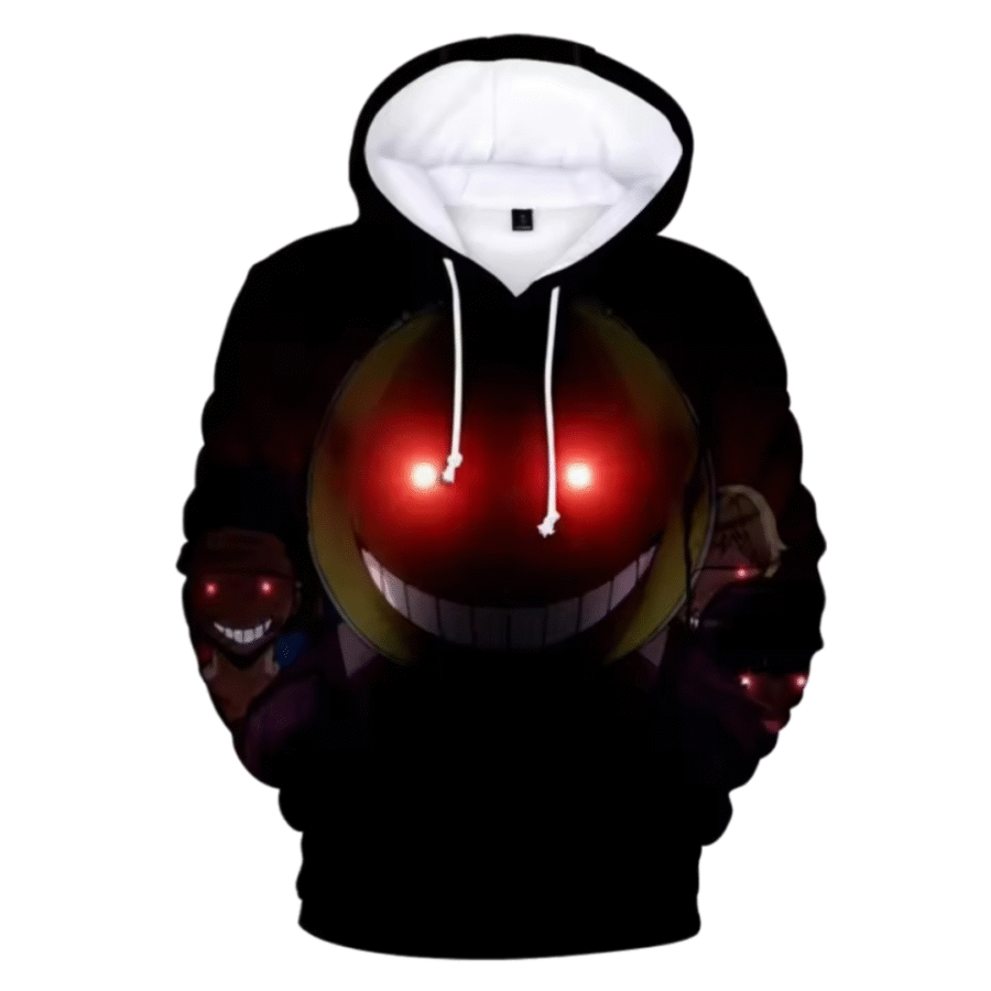 Anime Assassination Classroom Koro-Sensei Black Hoodie Anime Assassination Classroom Koro-Sensei Black Hoodie