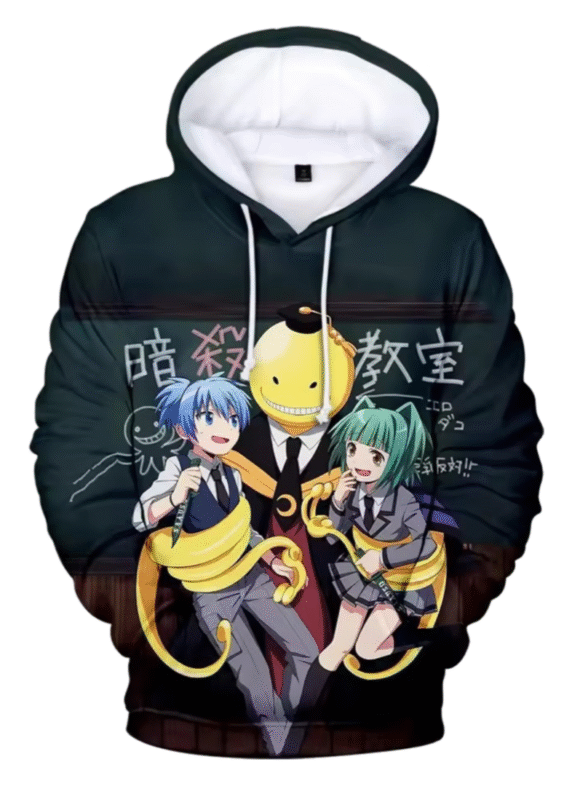 Anime Assassination Classroom Koro-Sensei And Nagisa Shiota With Kaede Kayano Hoodie
