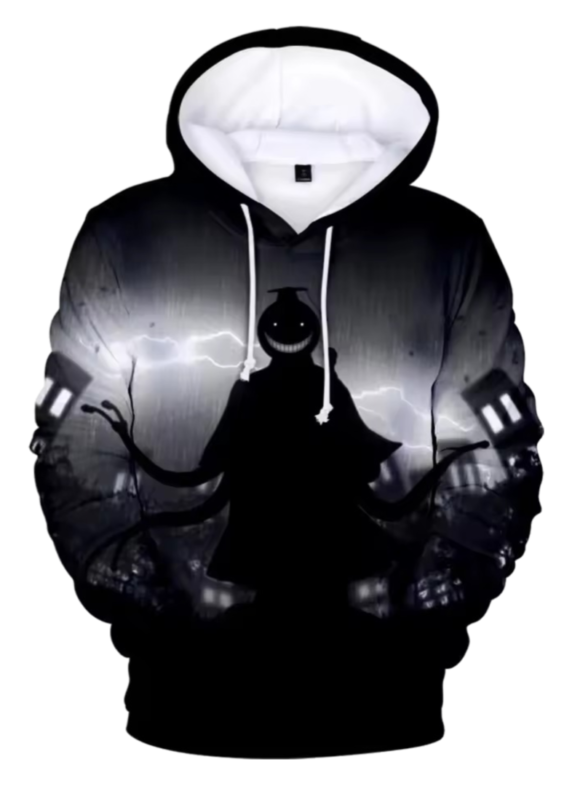 Assassination Classroom Koro-Sensei Anime Black Hoodie