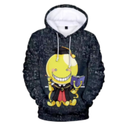 Assassination Classroom Anime Koro-Sensei Black Hoodie
