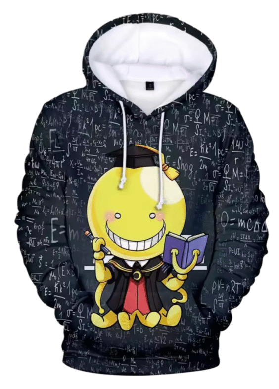Assassination Classroom Anime Koro-Sensei Black Hoodie