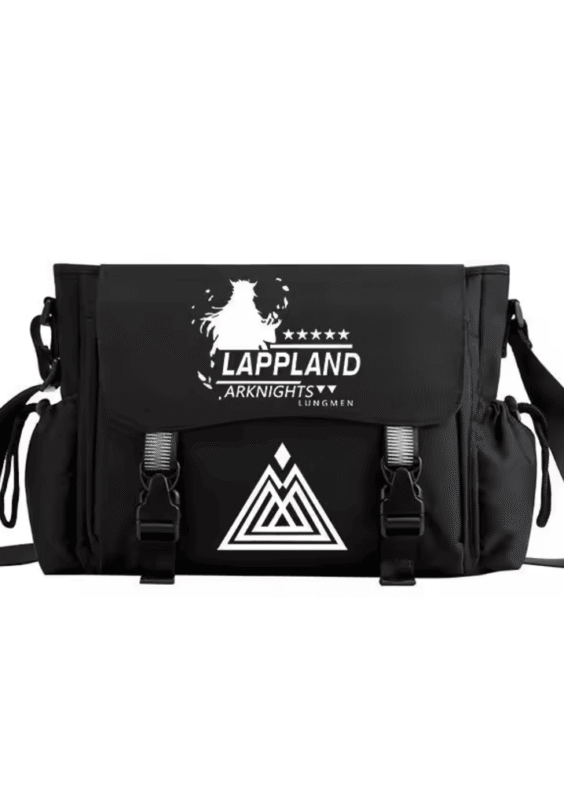 Anime Arknights Lappland Lungmen And Siesta Symbol Crossbody Bag