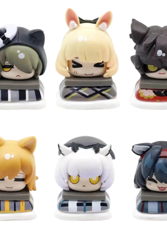 6Pcs/set Anime Arknights Mini Action Figure Toy
