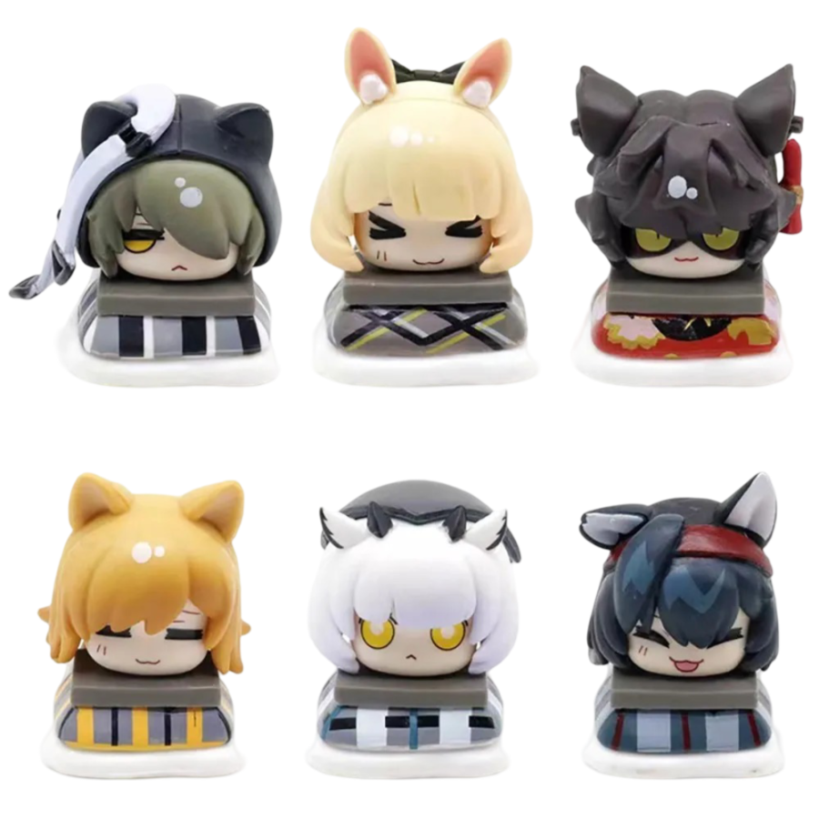 6Pcs/set Anime Arknights Mini Action Figure Toy