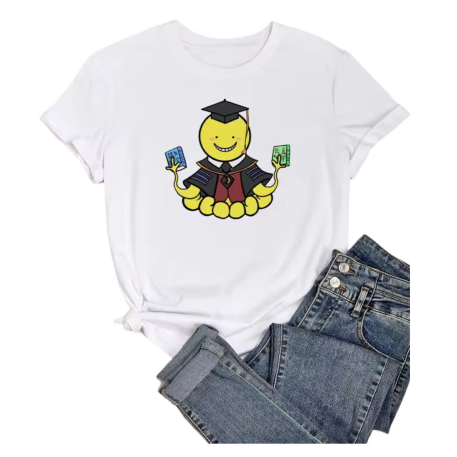 Assassination Classroom Koro-Sensei Anime Printed Women T-Shirt Assassination Classroom Koro-Sensei Anime Printed Women T-Shirt