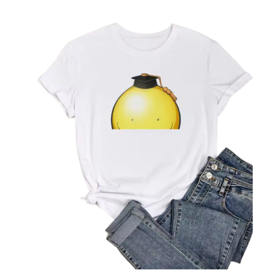 Anime Assassination Classroom Koro-Sensei Printed Women T-Shirt Anime Assassination Classroom Koro-Sensei Printed Women T-Shirt