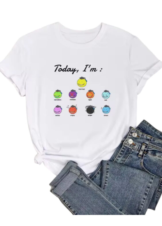 Assassination Classroom Anime Koro-Sensei Forms White T-Shirt