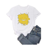Assassination Classroom Anime Koro-Sensei Printed White T-Shirt For Girls