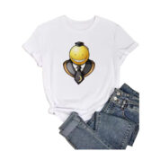 Assassination Classroom Anime Koro-Sensei White T-Shirt For Women