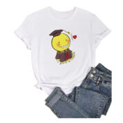 Anime Assassination Classroom Koro-Sensei White T-Shirt For Girls