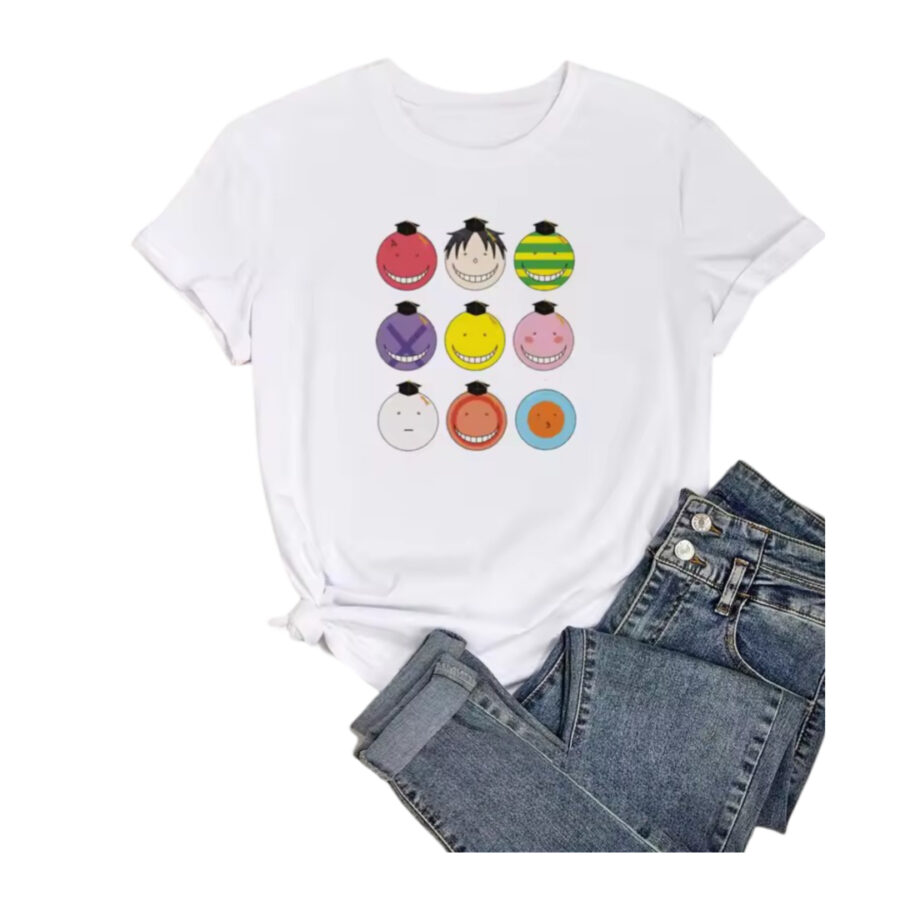 Assassination Classroom Koro-Sensei Forms Anime T-Shirt Assassination Classroom Koro-Sensei Forms Anime T-Shirt