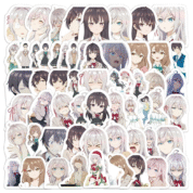 60Pcs Anime Alya Sometimes Hides Her Feelings In Russian Stickers