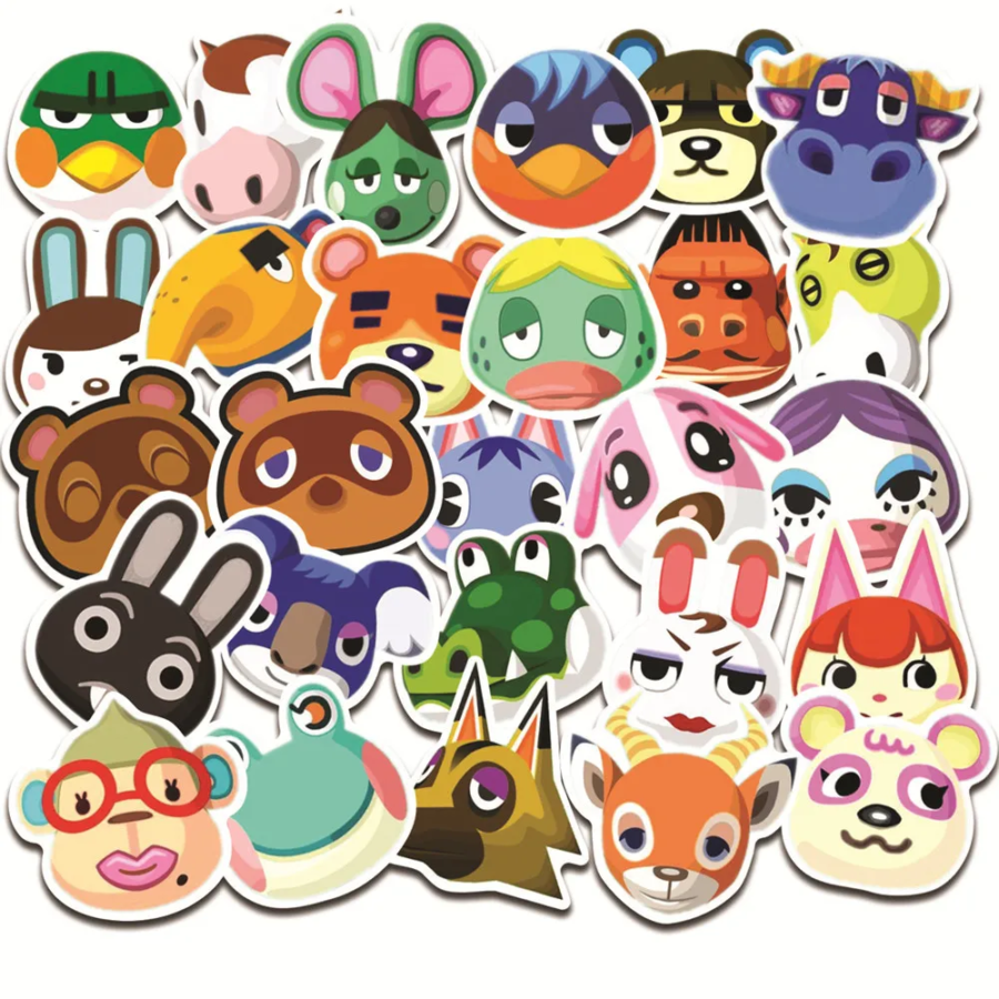 30Pcs Anime Animal Crossing Waterproof Stickers