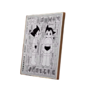 Anime Astro Boy Black And White Painting Wall Art