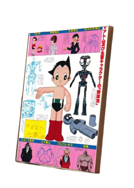 Anime Astro Boy Paper Painting Wall Art
