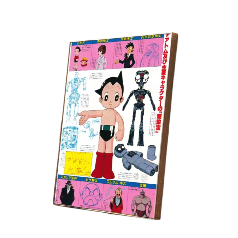 Anime Astro Boy Paper Painting Wall Art Anime Astro Boy Paper Painting Wall Art