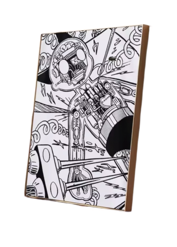 Anime Astro Boy Mighty Atom Black And White Painting Wall Art