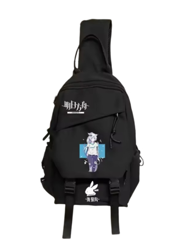 Anime Arknights Texas Canvas Schoolbag