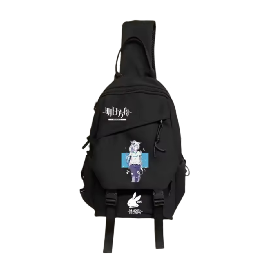 Anime Arknights Texas Canvas Schoolbag