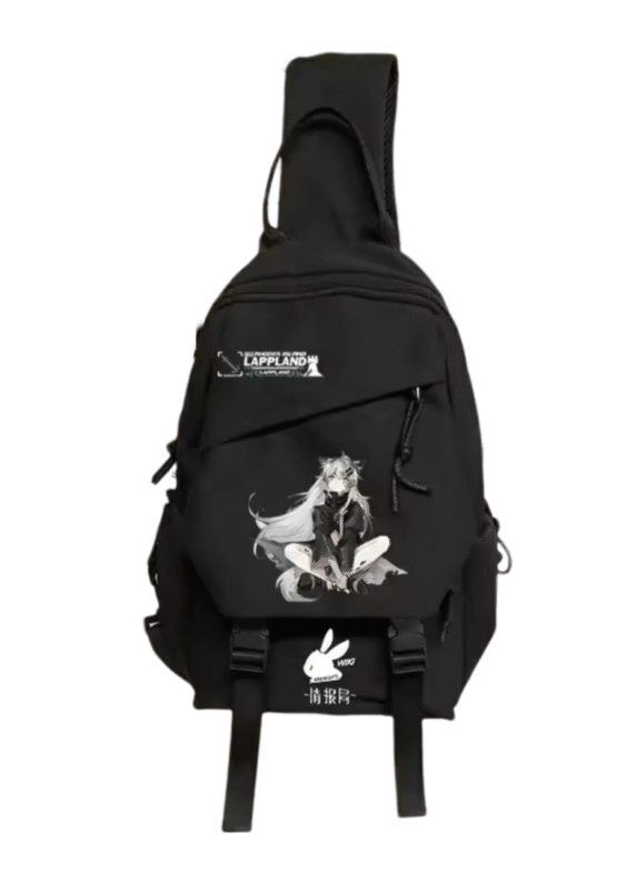 Anime Arknights Lappland Student Schoolbag