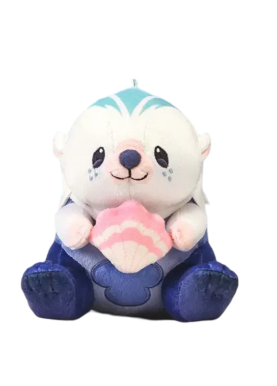 Anime Genshin Impact Leisurely Otter Plush Keychain