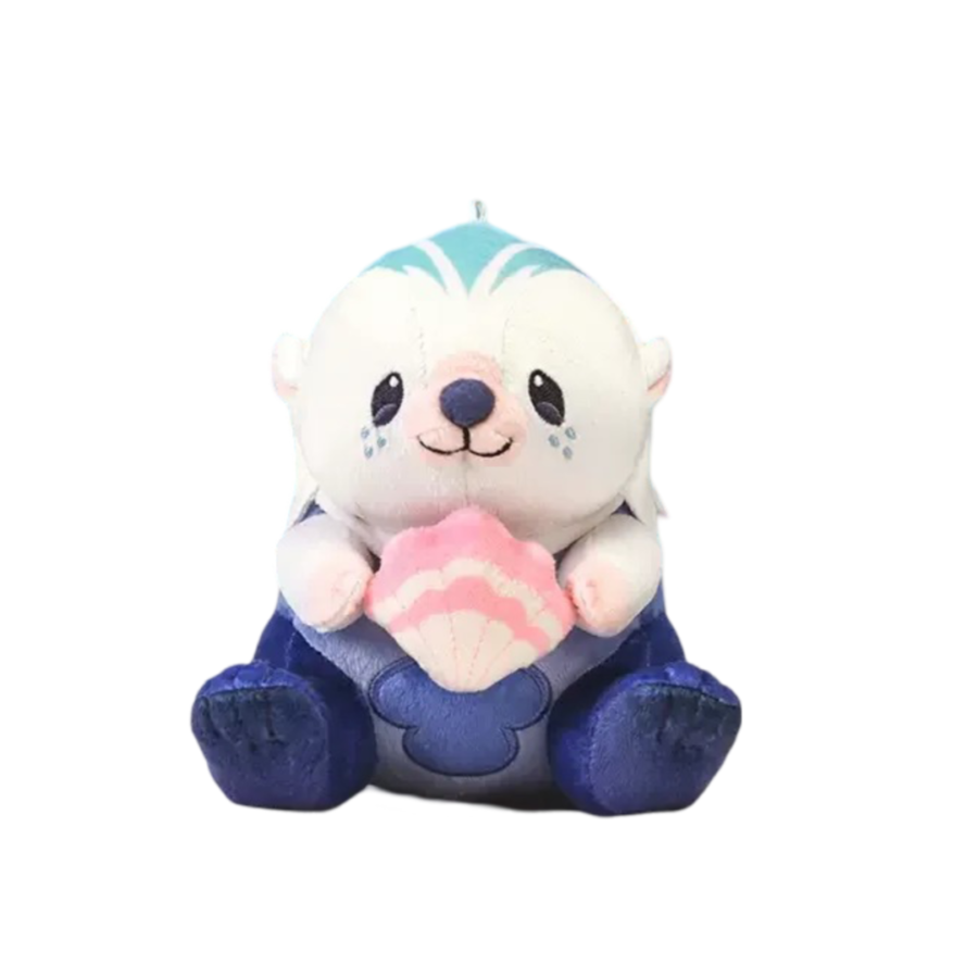 Anime Genshin Impact Leisurely Otter Plush Keychain