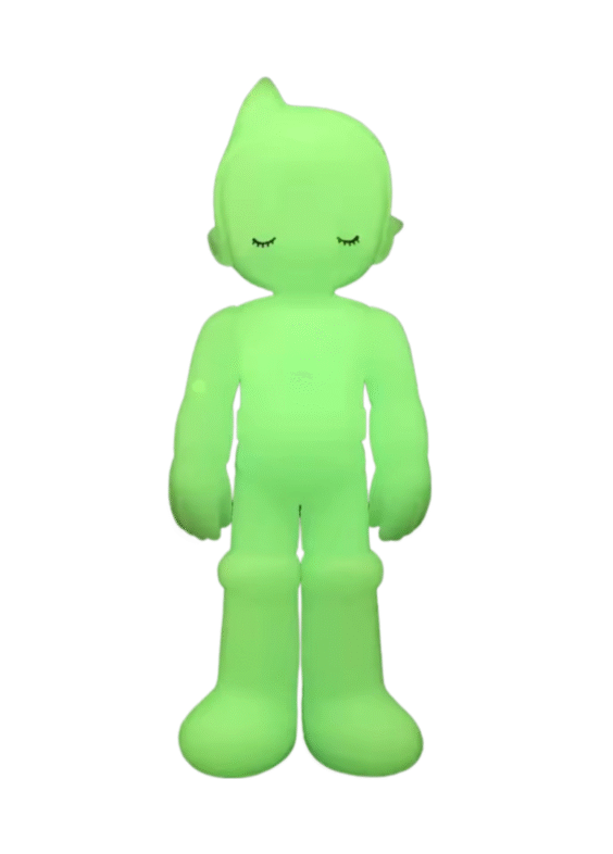 Anime Astro Boy Standing Eye Closing Green Action Figure Toy