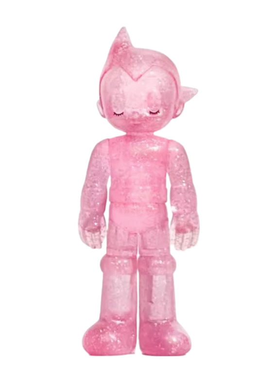 Anime Astro Boy Standing Eye Closing Pink Action Figure Toy