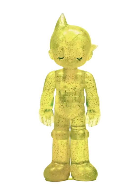 Anime Astro Boy Eye Closing Crystal Yellow Action Figure Toy