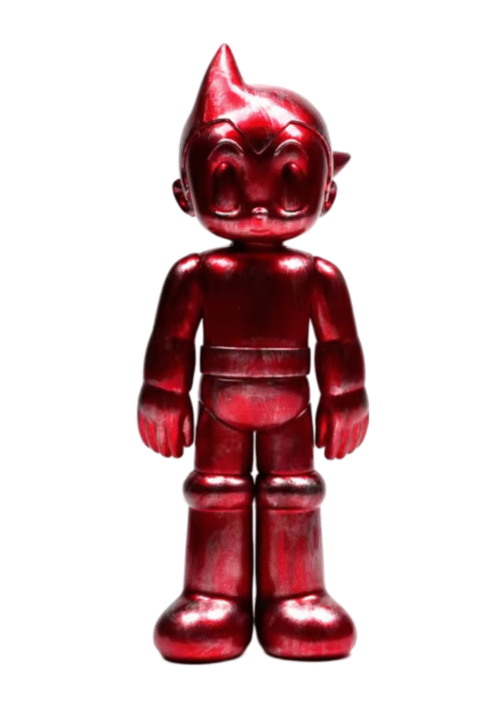 Anime Astro Boy Standing Eye Closing Red Action Figure Toy