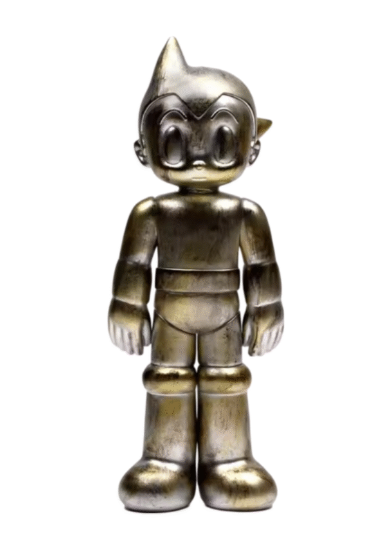 Anime Astro Boy Standing Gold Action Figure Toy
