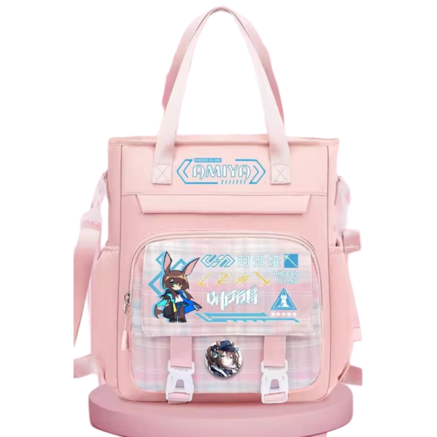 Anime Arknights Amiya Pink Crossbody Bag