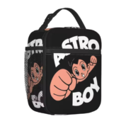 Anime Astro Boy Black Lunch Bag