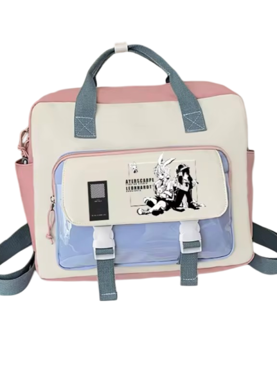 Anime Arknights Ayerscarpe And Leonhardt Shoulder Bag
